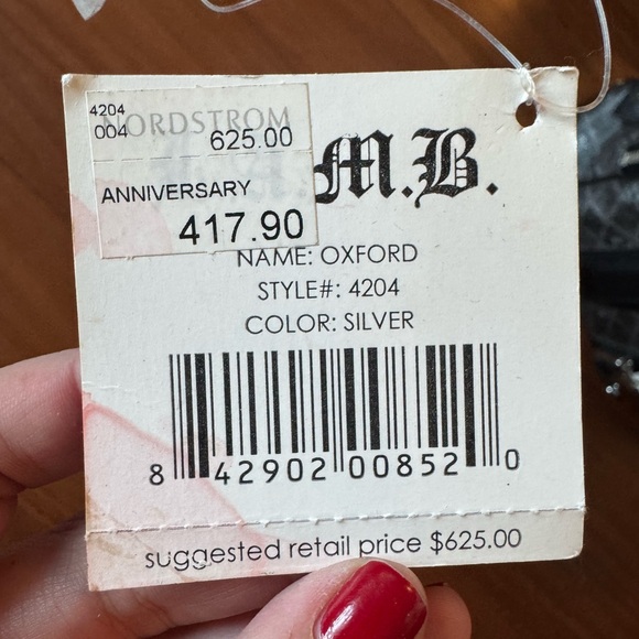 L.A.M.B. Oxford Silver Triple Zip Satchel Handbag - Picture 10 of 11